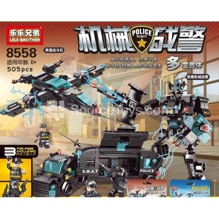 Mini Building Blocks Police Series (505 Pcs) Mini Building Blocks Police Series (505 Pcs)