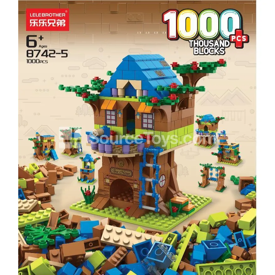 Educational Assembly Building Blocks Treehouse 1000pcs Educational Assembly Building Blocks Treehouse 1000pcs