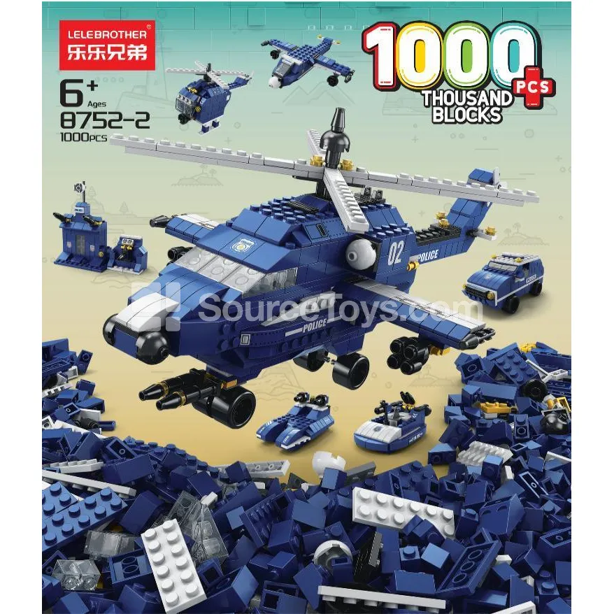 Children's Educational Assembly Building Blocks Helicopter, 1000pcs Children's Educational Assembly Building Blocks Helicopter, 1000pcs