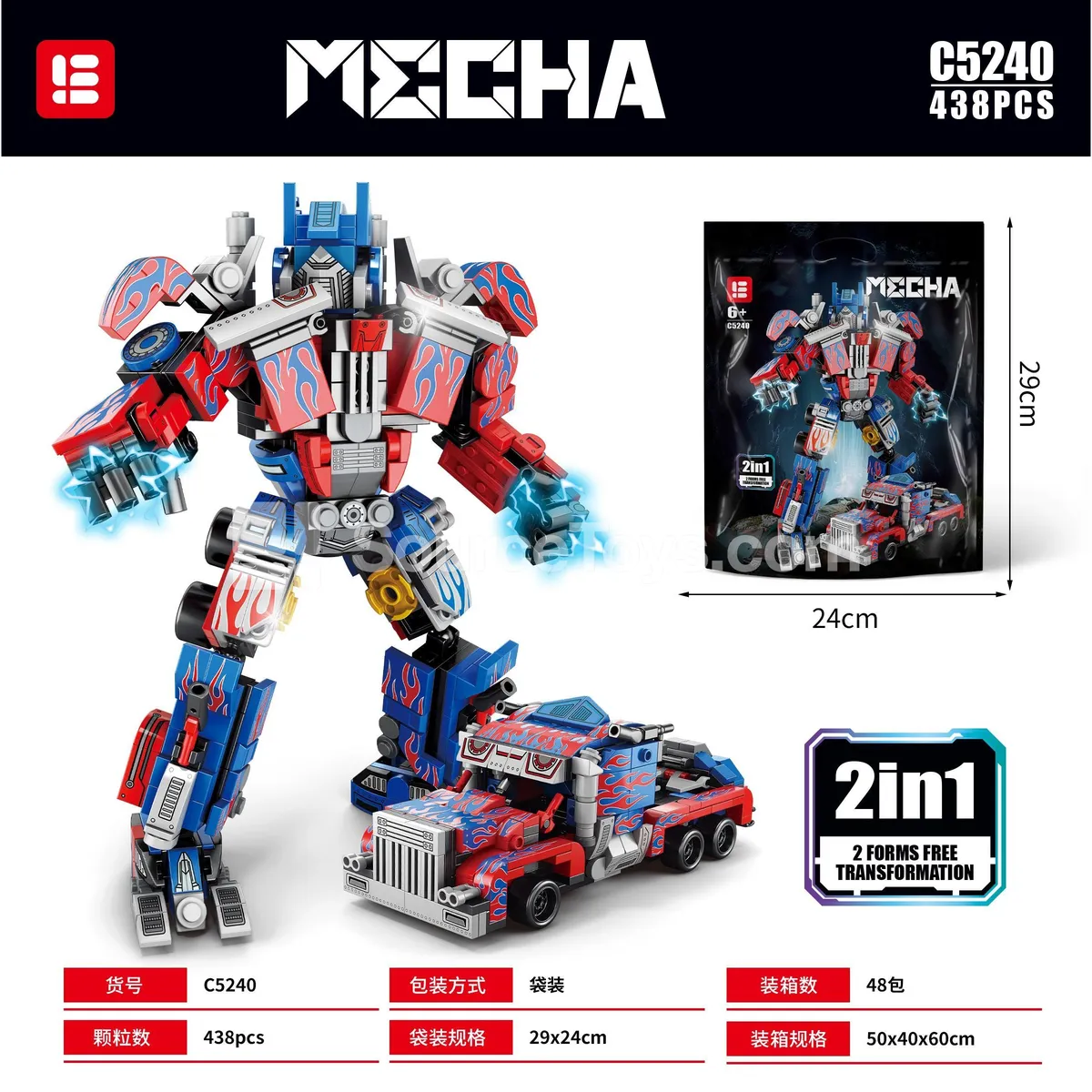Educational Building Block Robot Toy 438 Pieces Budget-Friendly Bulk Item (Small Batch Modification, BV Full Testing) Educational Building Block Robot Toy 438 Pieces Budget-Friendly Bulk Item (Small Batch Modification, BV Full Testing)