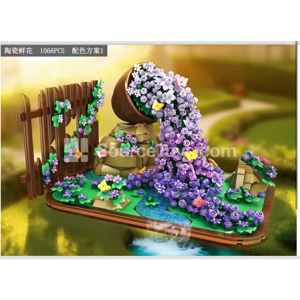 DIY Small Building Blocks Flower Set, 1066 Pcs DIY Small Building Blocks Flower Set, 1066 Pcs