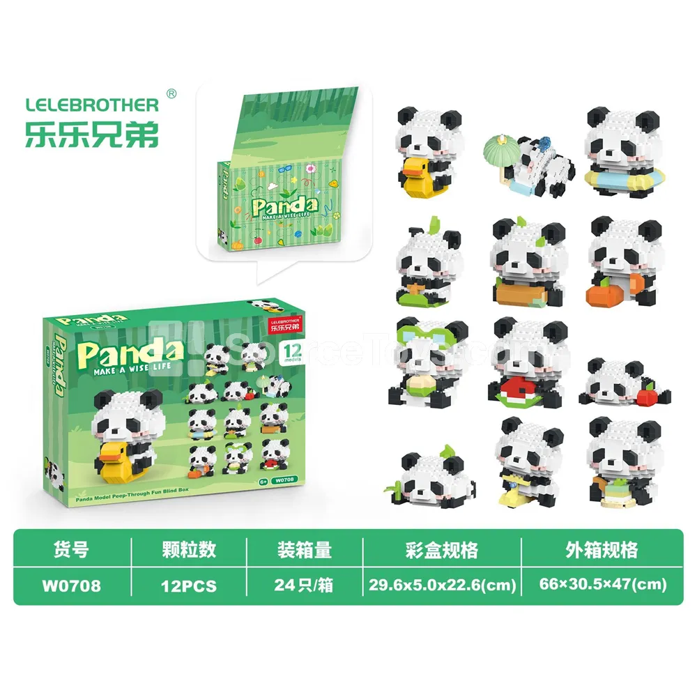 Educational DIY Micro Building Blocks Mini Panda Educational DIY Micro Building Blocks Mini Panda