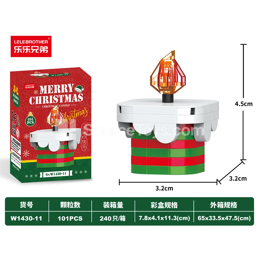 101pcs DIY Mini Particle Building Blocks Christmas Candle Educational Set 101pcs DIY Mini Particle Building Blocks Christmas Candle Educational Set