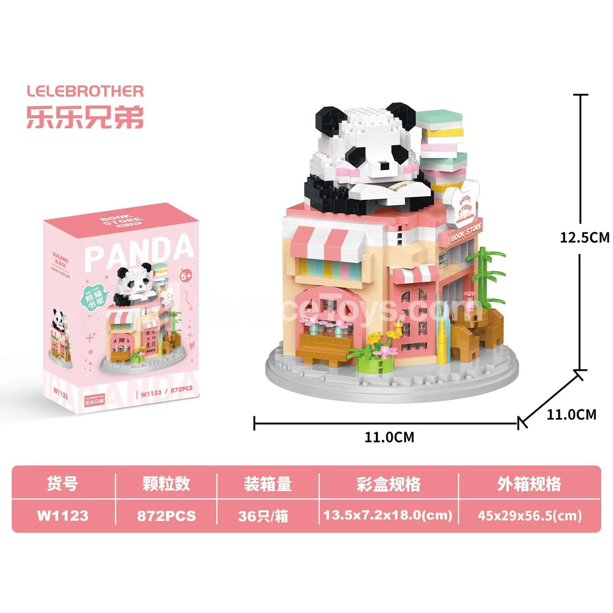 Panda Photo Studio 878Pcs DIY Micro Building Blocks Panda Photo Studio 878Pcs DIY Micro Building Blocks