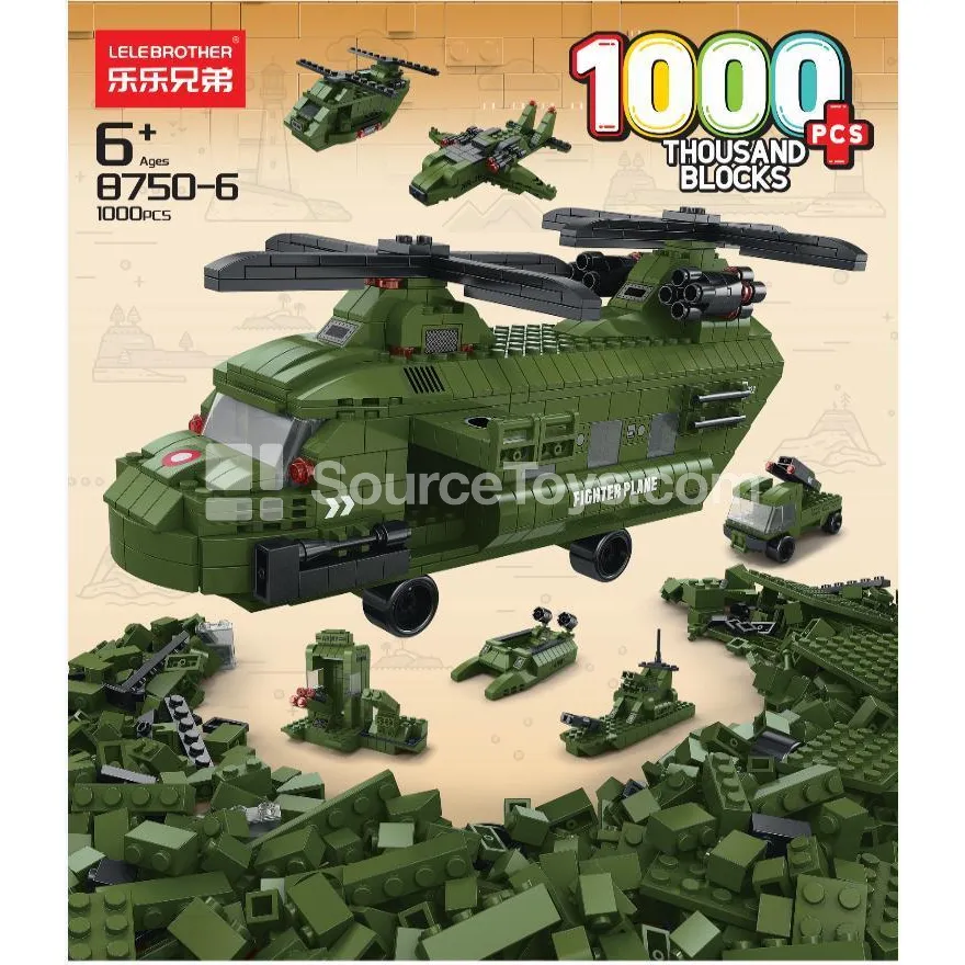 Children Educational Assembly Building Blocks Military Airplane 1000pcs Children Educational Assembly Building Blocks Military Airplane 1000pcs