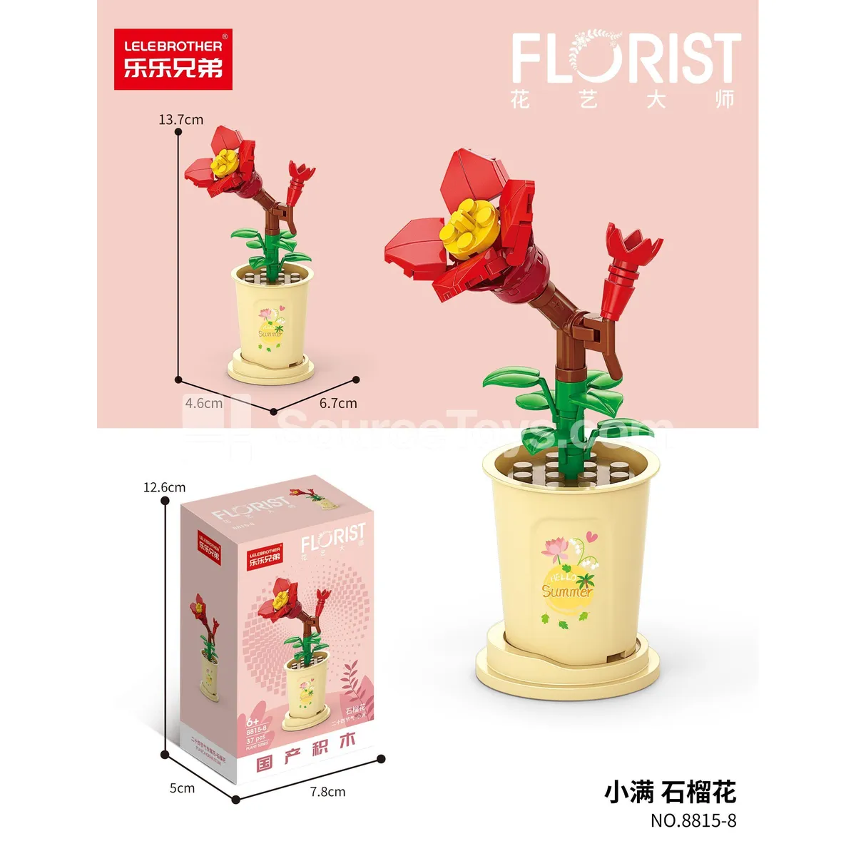 37PCS Pomegranate Flower Toy Set 37PCS Pomegranate Flower Toy Set