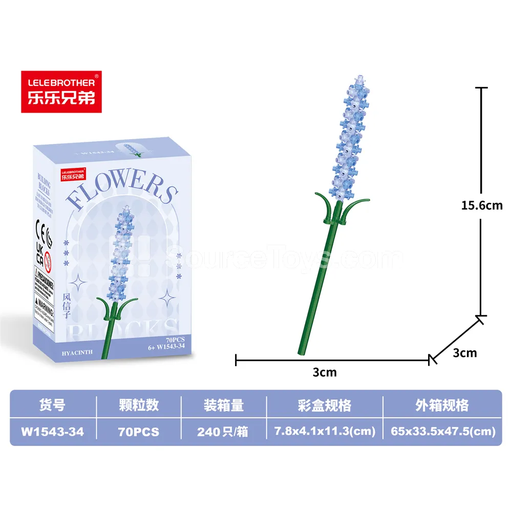 DIY Micro Particle Building Blocks - Hyacinth (70 PCS) DIY Micro Particle Building Blocks - Hyacinth (70 PCS)