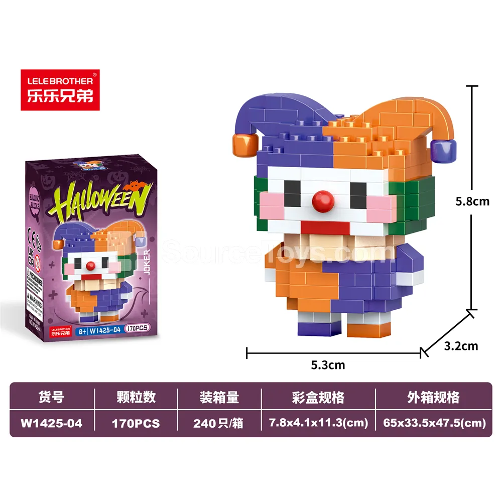 Educational DIY Micro Building Blocks Clown 170PCS Educational DIY Micro Building Blocks Clown 170PCS