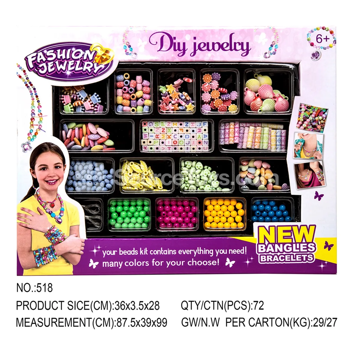 Pretend Play Beaded Jewelry Set