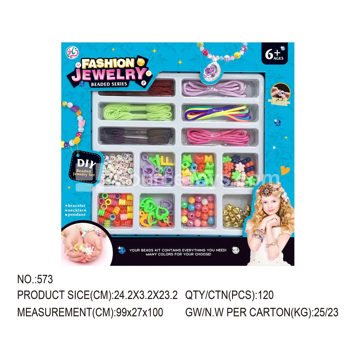 Pretend Play Beaded Jewelry for Girls