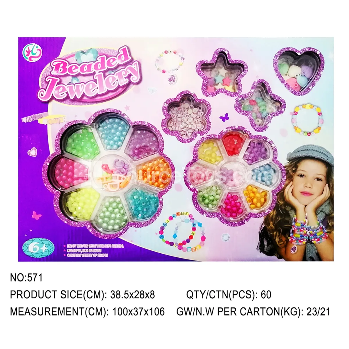 Pretend Play Girl's Beaded Jewelry