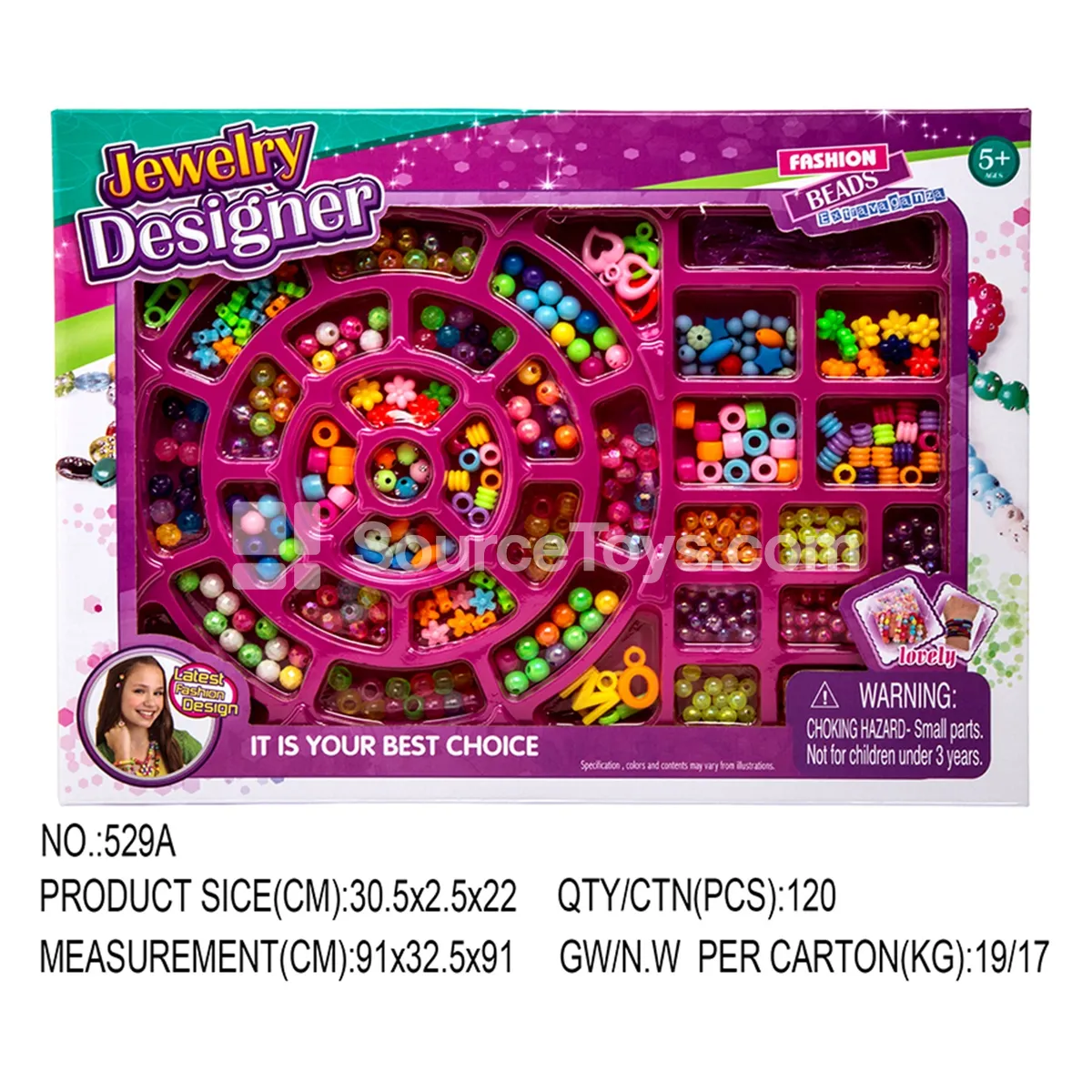 Pretend Play Beaded Jewelry Set