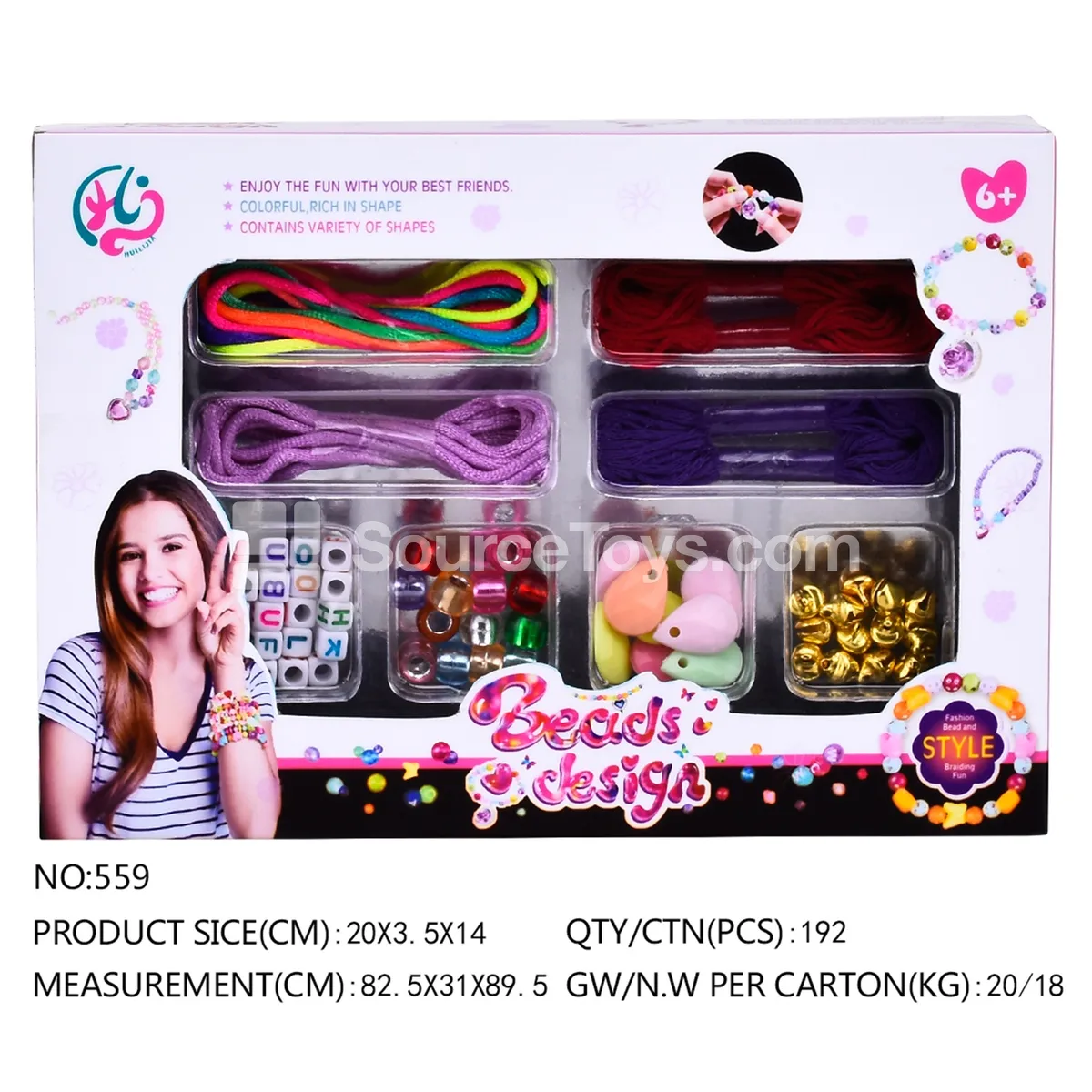 Pretend Play Girls' Bead Jewelry
