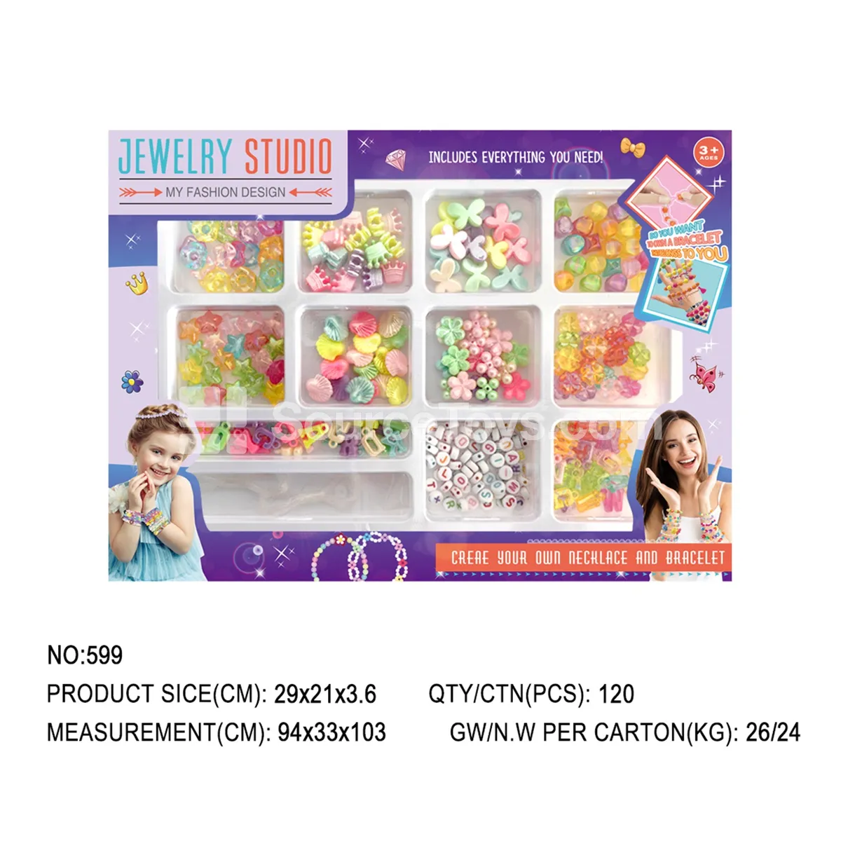 Pretend Play DIY Bead Jewelry Set Pretend Play DIY Bead Jewelry Set