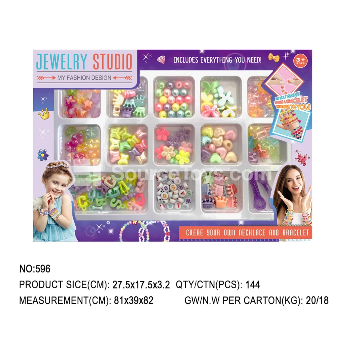 DIY Beaded Jewelry Set - Pretend Play Toy DIY Beaded Jewelry Set - Pretend Play Toy