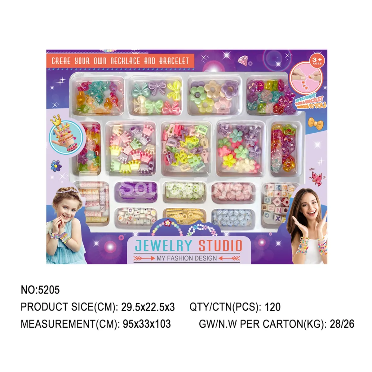 DIY Beaded Jewelry Set for Pretend Play