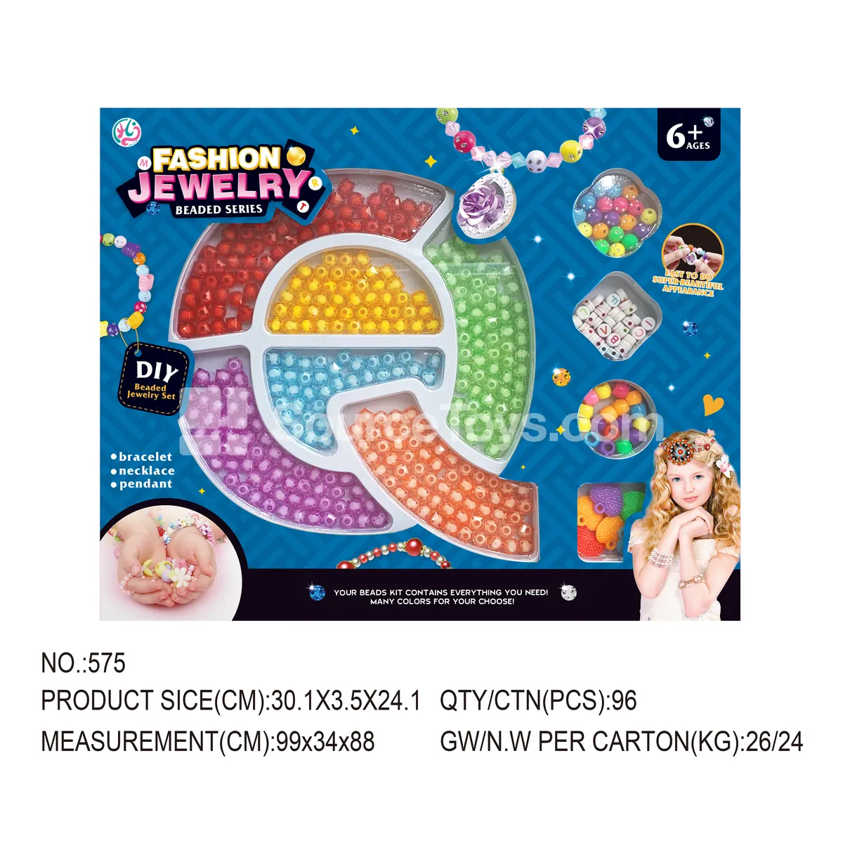Pretend Play Beaded Jewelry Set for Girls Pretend Play Beaded Jewelry Set for Girls