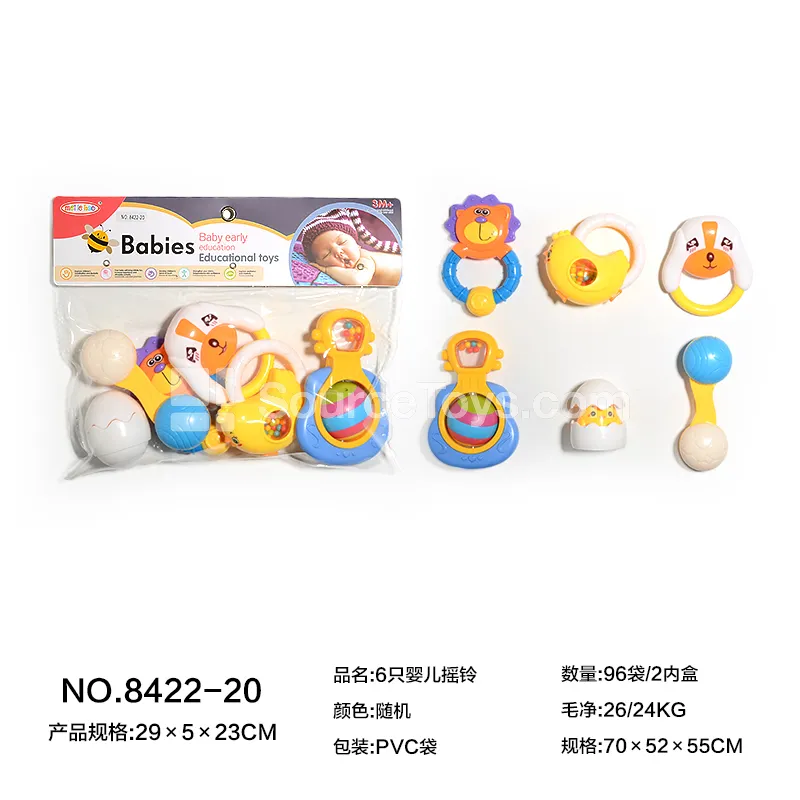 6pcs Baby Rattles 6pcs Baby Rattles