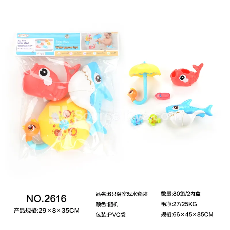 6-Piece Bath Water Play Set 6-Piece Bath Water Play Set