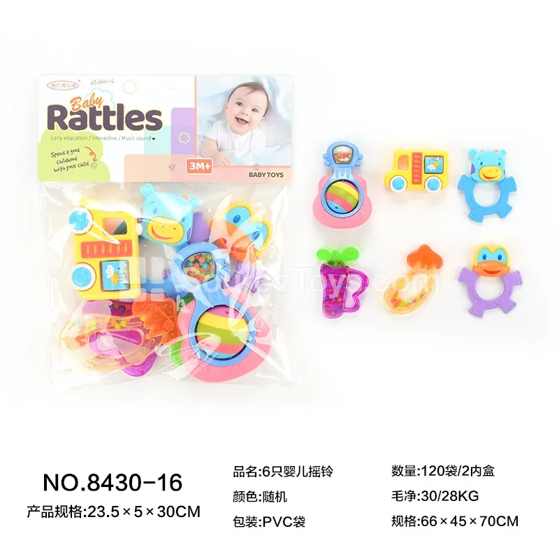 Set of 6 Baby Rattles Set of 6 Baby Rattles