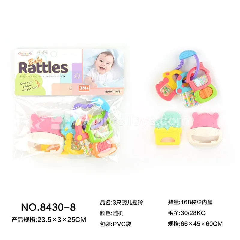 3 Baby Rattles 3 Baby Rattles
