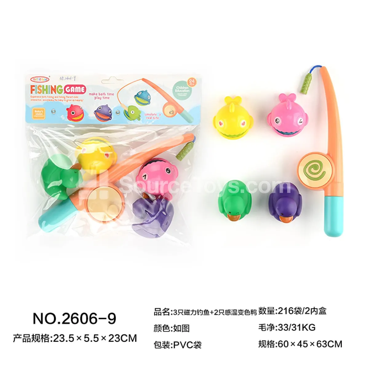 Magnetic Fishing Toy & Temperature-Change Ducks Magnetic Fishing Toy & Temperature-Change Ducks