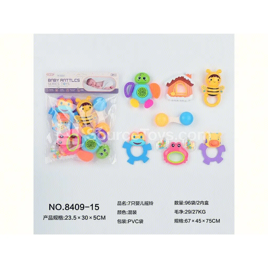 7 Pcs Baby Rattles 7 Pcs Baby Rattles