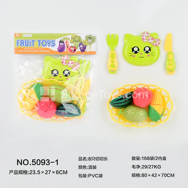 8-Piece Pretend Play Cutting Toy Set
