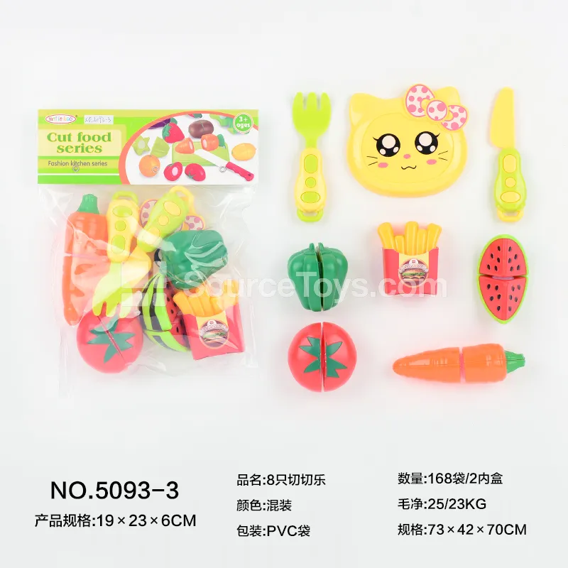 8-Piece Pretend Play Food Cutting Set