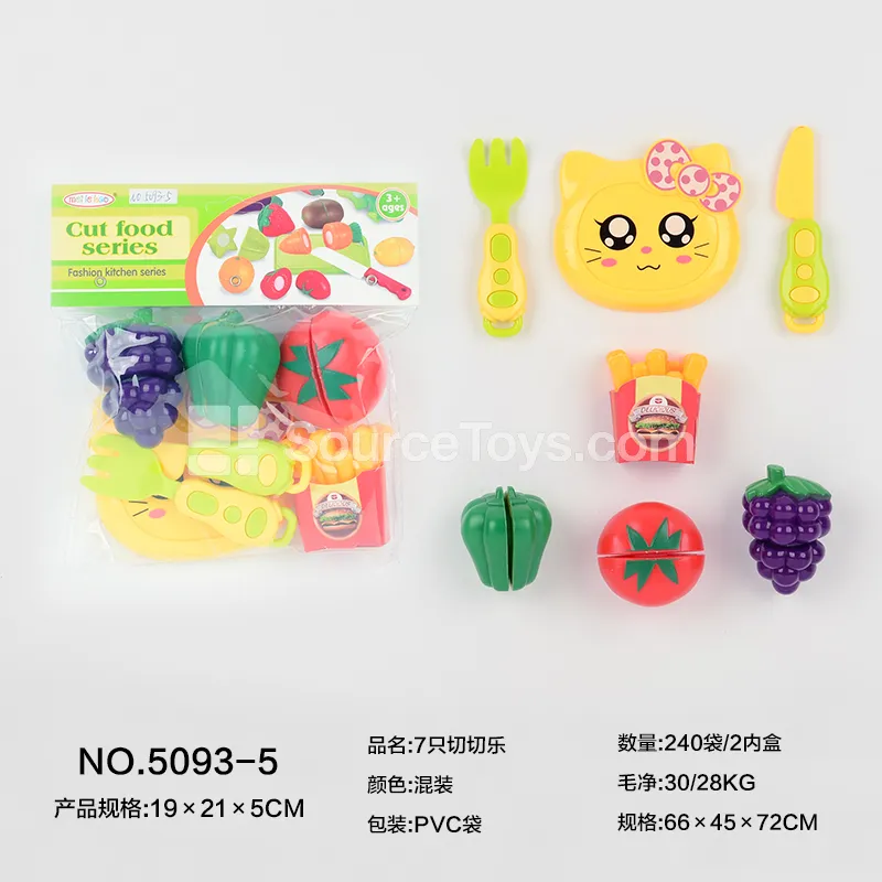 7-Piece Pretend Play Cutting Food Set