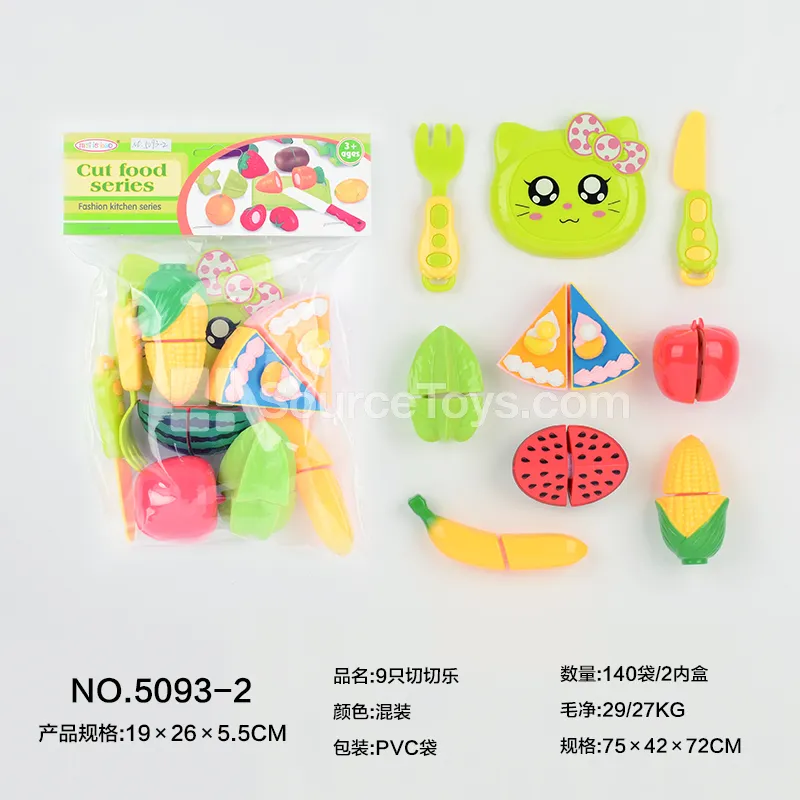 9-Piece Pretend Play Cutting Toys
