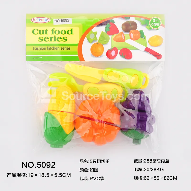 5-Piece Pretend Play Cutting Toy Set