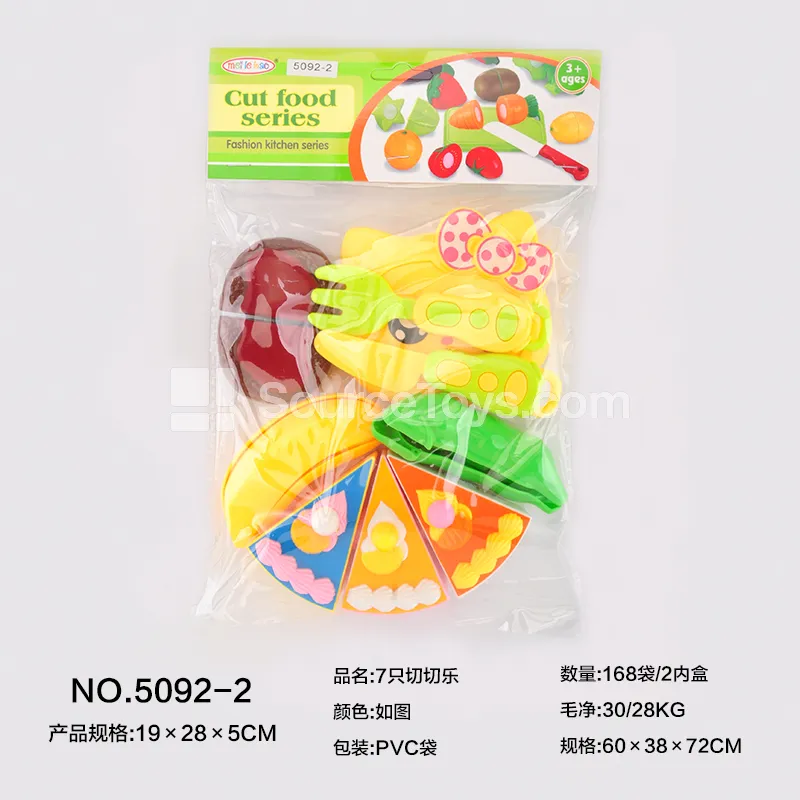 7-Piece Pretend Play Food Cutting Set