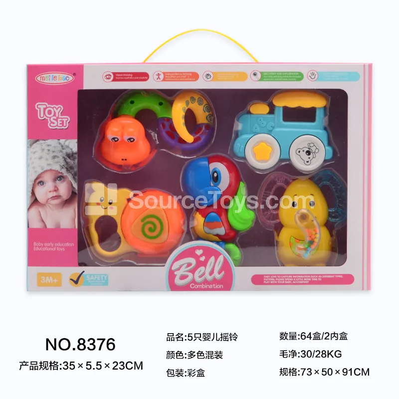 5Pcs Baby Rattles 5Pcs Baby Rattles