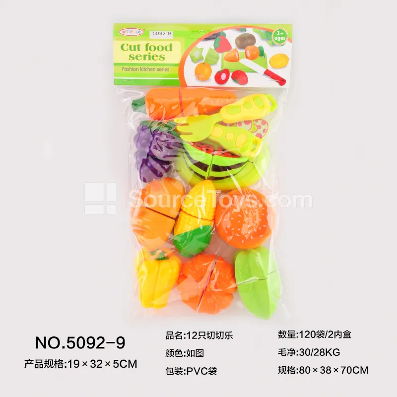 12-piece Pretend-Play Cutting Toy Set