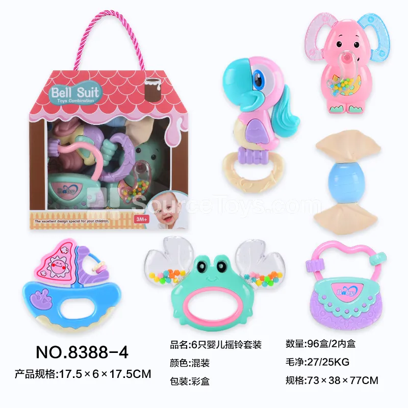 6-Piece Baby Rattle Set 6-Piece Baby Rattle Set