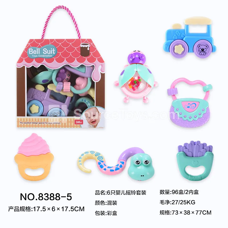 6-Piece Baby Rattle Set 6-Piece Baby Rattle Set