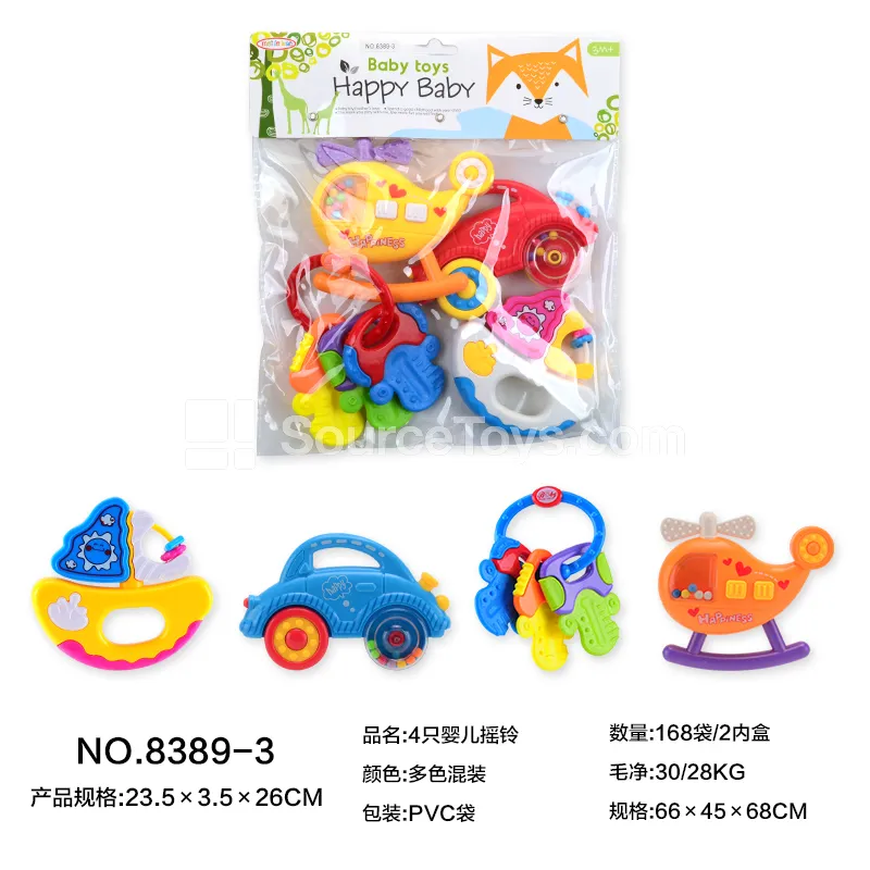 Baby Rattles Set of 4 Baby Rattles Set of 4