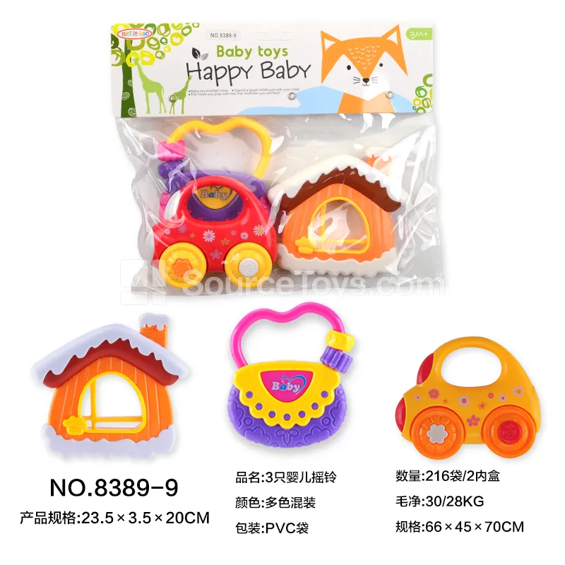 3 Baby Rattles 3 Baby Rattles