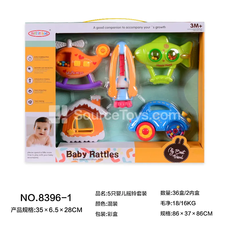 5 Pcs Baby Rattle Set 5 Pcs Baby Rattle Set