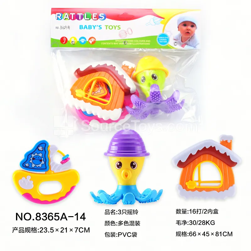 3 Pack Rattles