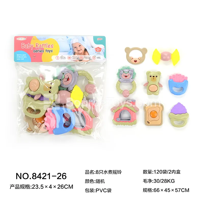 8 Pcs Baby Rattles 8 Pcs Baby Rattles