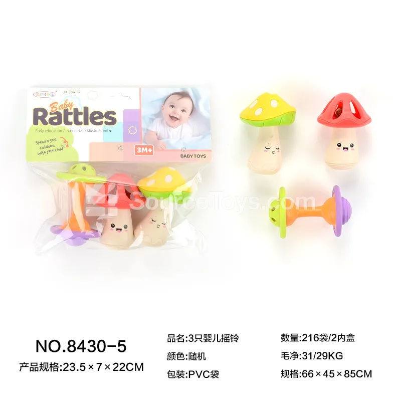 3 Baby Rattles 3 Baby Rattles