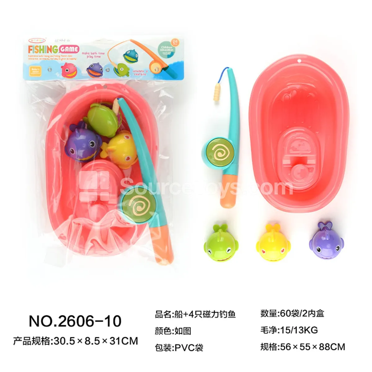 Magnetic Fishing Boat Set with 4 Pieces Magnetic Fishing Boat Set with 4 Pieces