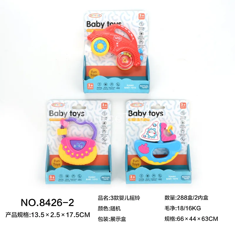 3 Styles Baby Rattles