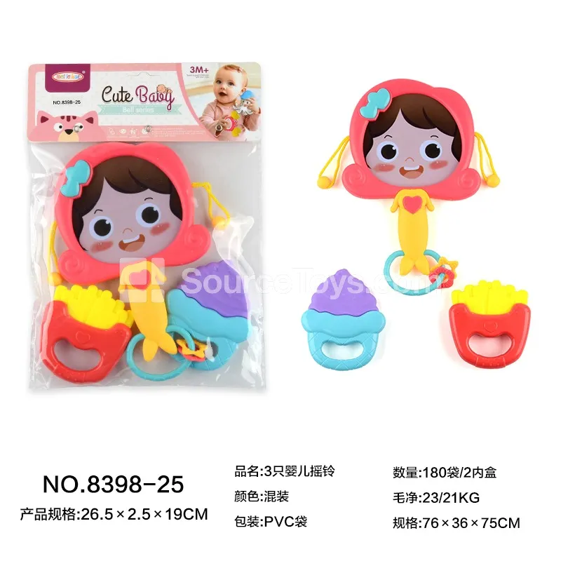 3-Piece Baby Rattle Set 3-Piece Baby Rattle Set
