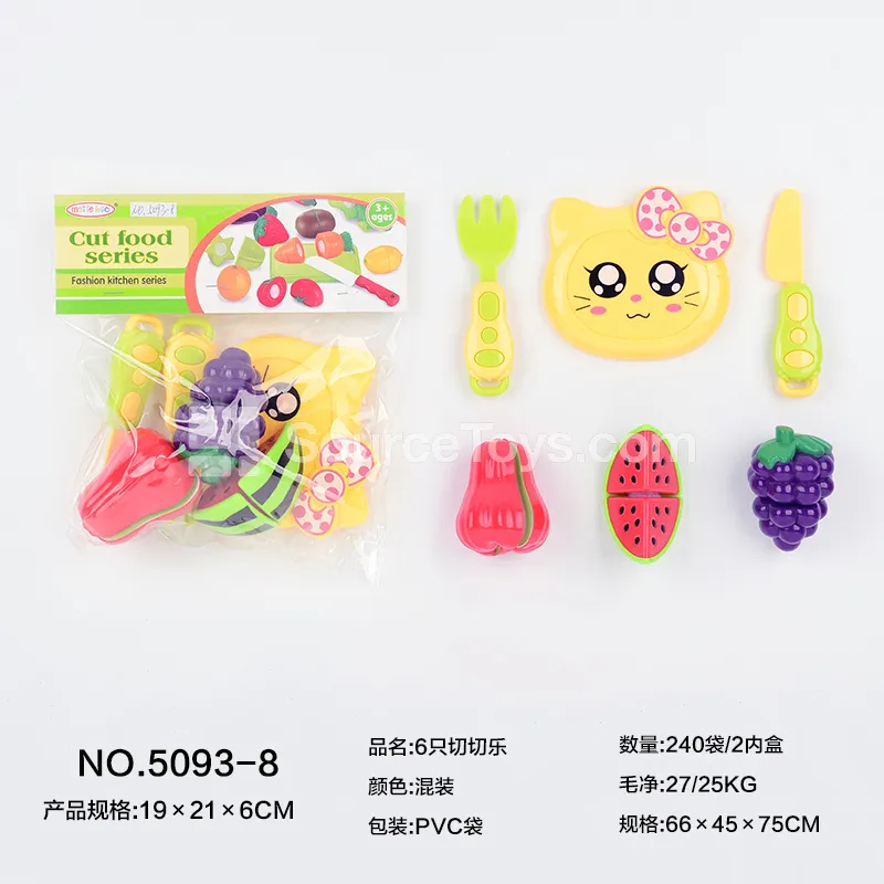 6-Piece Pretend-Play Cutting Toy Set