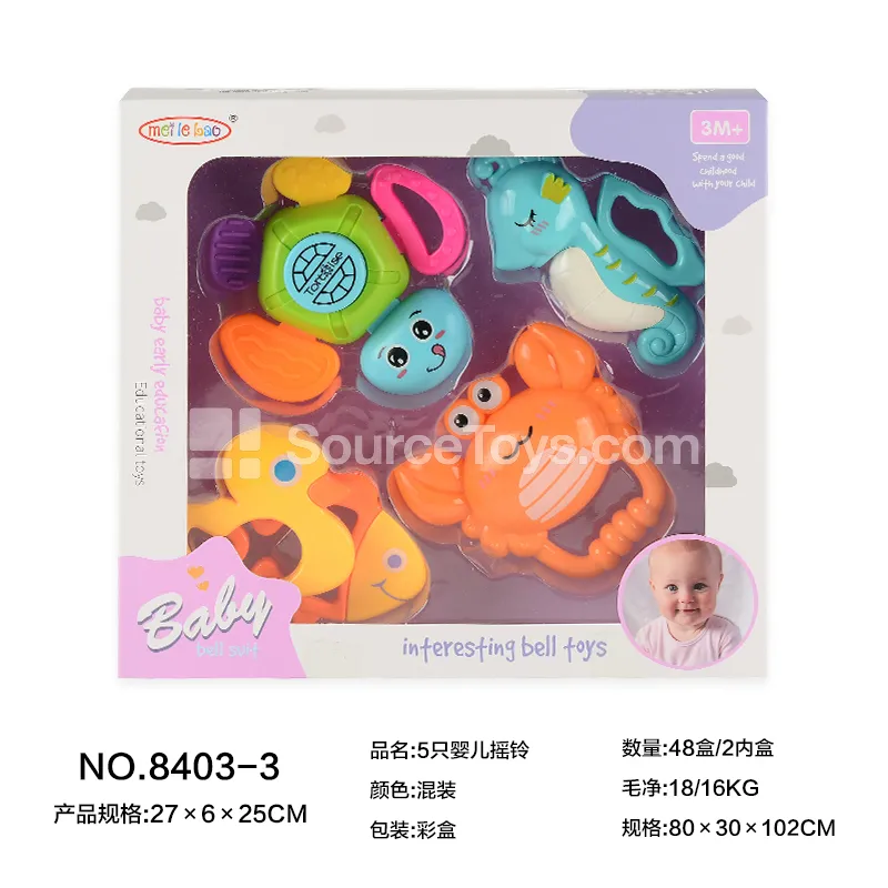 5 Baby Rattles 5 Baby Rattles