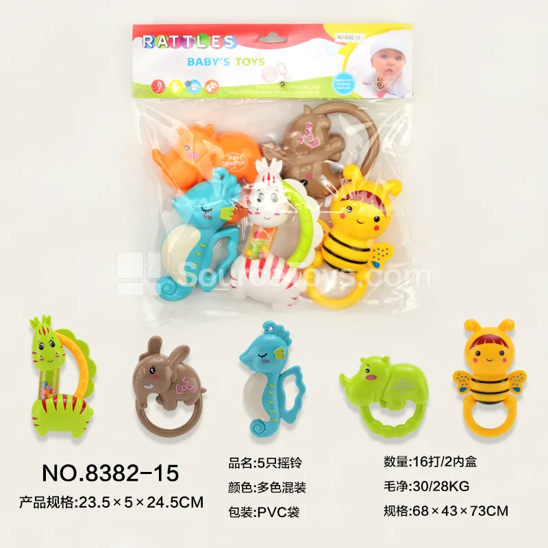 5 Baby Rattles 5 Baby Rattles