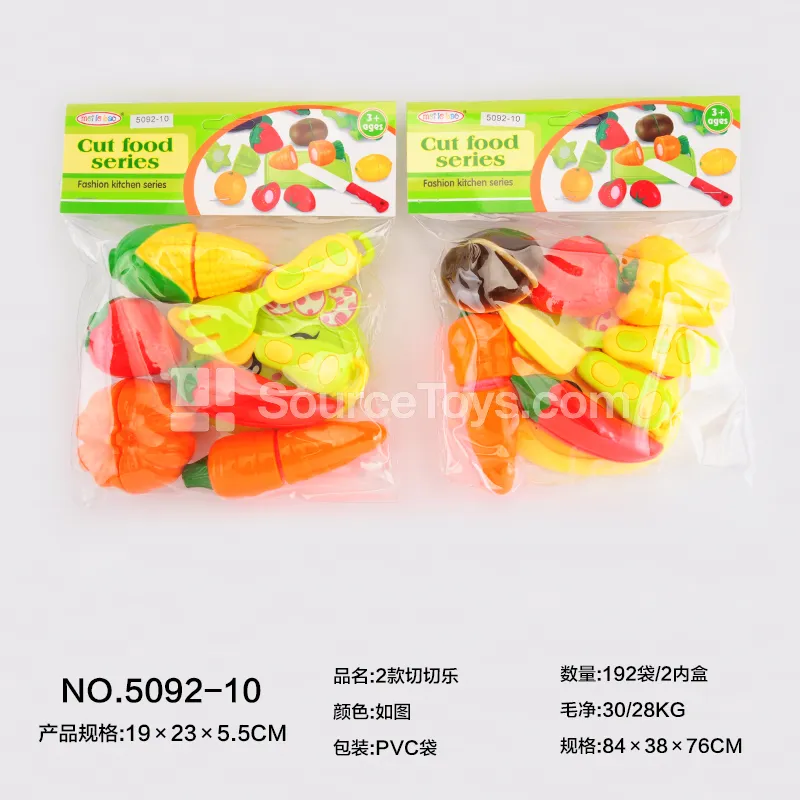 2 Styles Pretend-Play Food Cutting Set
